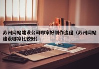 苏州网站建设公司哪家好制作流程（苏州网站建设哪家比较好）