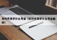 软件开发学什么专业（软件开发学什么专业最好）