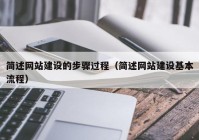 简述网站建设的步骤过程（简述网站建设基本流程）