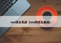 seo优化实战（seo的优化基础）