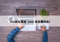 seo优化是啥（seo 优化是什么）