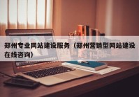 郑州专业网站建设服务（郑州营销型网站建设在线咨询）